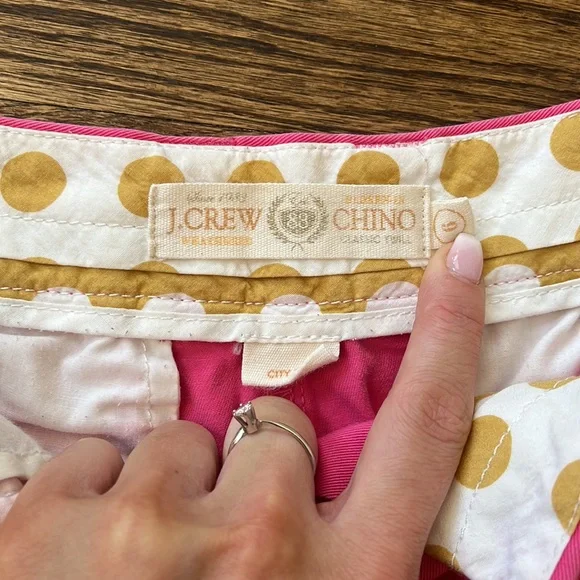 J. Crew Hot Pink Chino Shorts - Picture 3 of 3